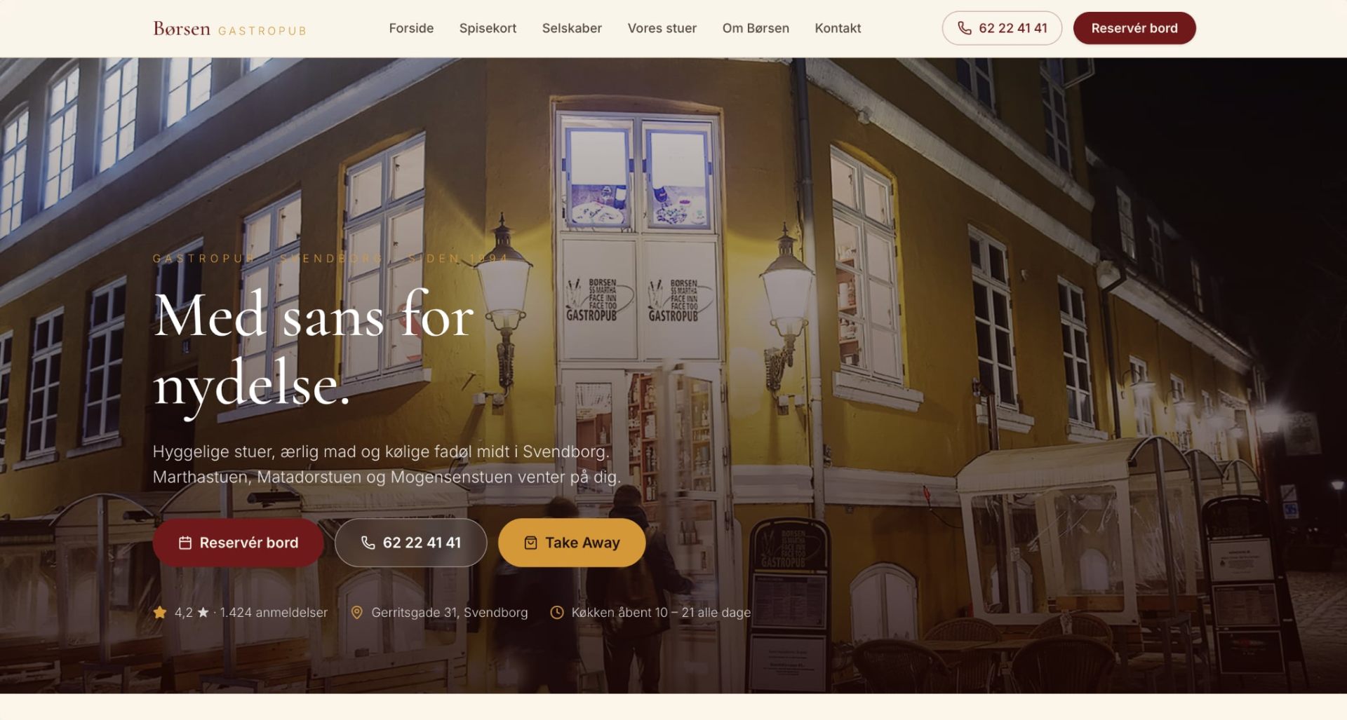 Børsen — premium website redesign — after