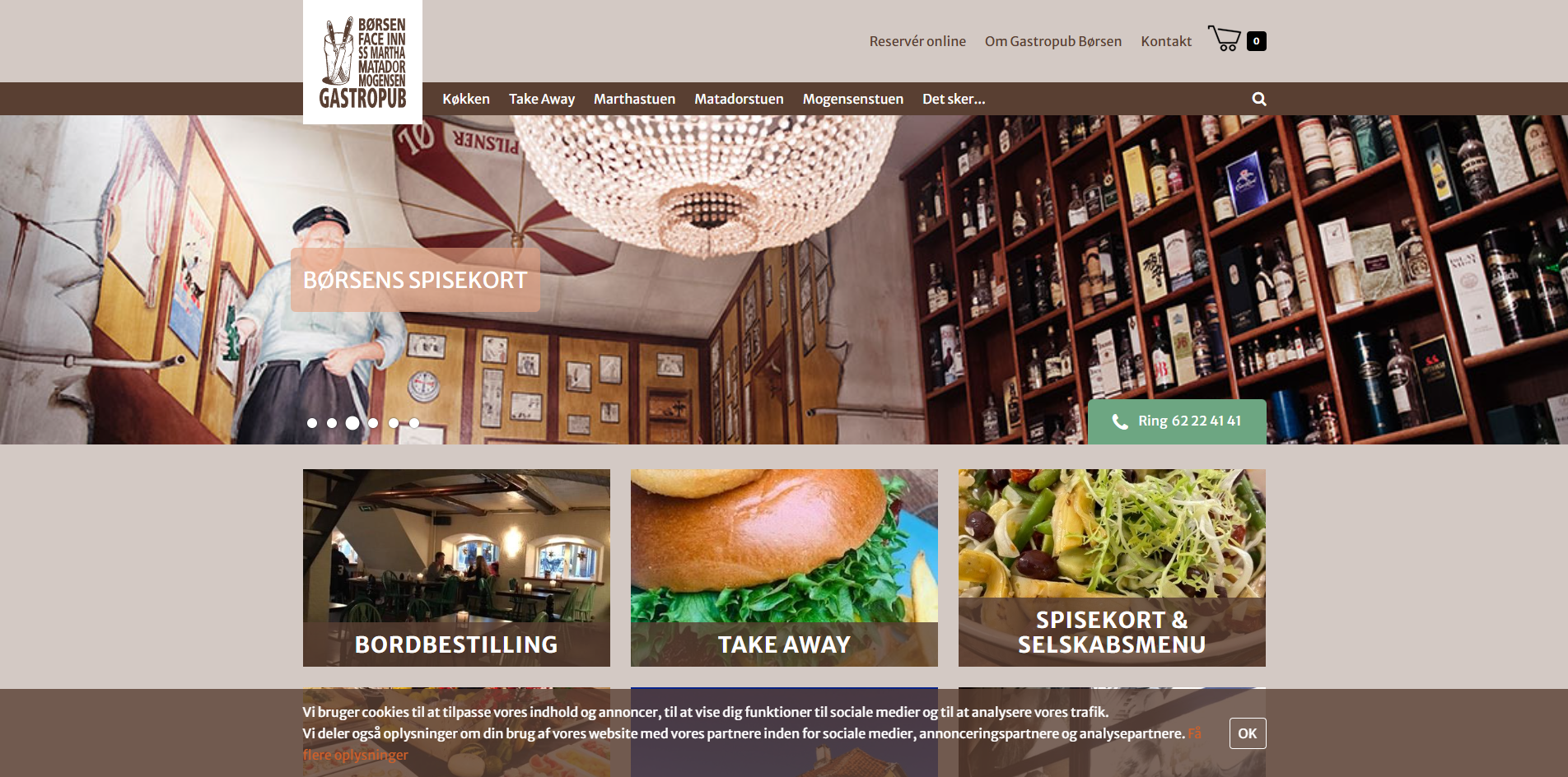 Børsen — premium website redesign — before